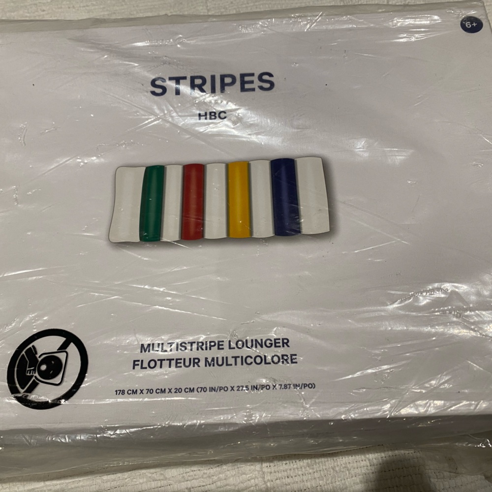 The Bay HBC Stripes Multistripe inflatable Lounger